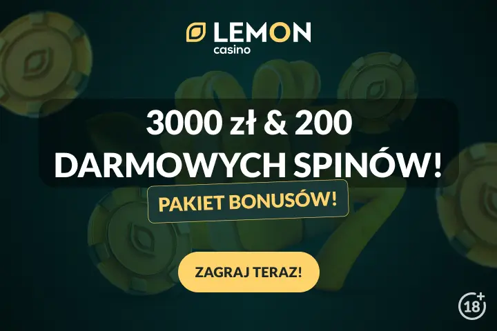 Bonus powitalny za rejestrację w Lemon Casino